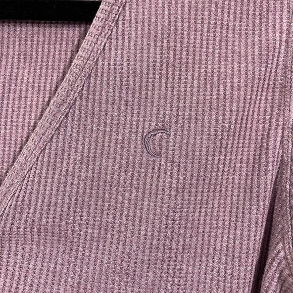 Zyia Active Purple Lilac Don't Wake Me Up Long Sleeve Thermal Henley Size M NWT - Picture 4 of 9